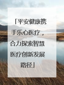平安健康携手乐心医疗，合力探索智慧医疗创新发展路径