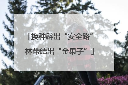 换种辟出“安全路” 林带结出“金果子”