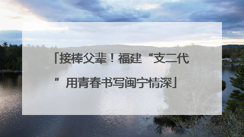接棒父辈！福建“支二代”用青春书写闽宁情深