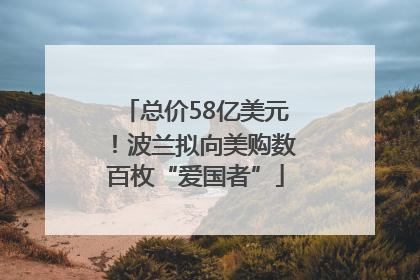 总价58亿美元！波兰拟向美购数百枚“爱国者”