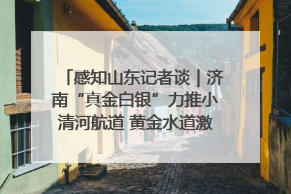 感知山东记者谈｜济南“真金白银”力推小清河航道 黄金水道激活区域经济新动能