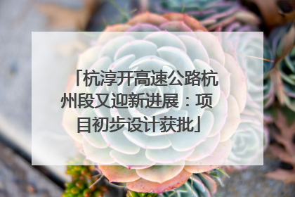 杭淳开高速公路杭州段又迎新进展：项目初步设计获批