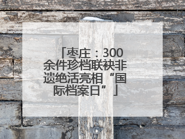 枣庄：300余件珍档联袂非遗绝活亮相“国际档案日”