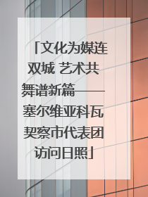 文化为媒连双城 艺术共舞谱新篇——塞尔维亚科瓦契察市代表团访问日照