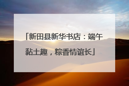 新田县新华书店：端午黏土趣，粽香情谊长