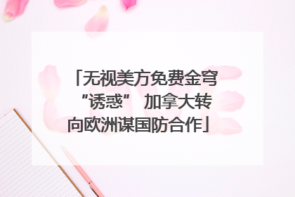 无视美方免费金穹“诱惑” 加拿大转向欧洲谋国防合作