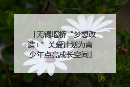 无锡堰桥“梦想改造+”关爱计划为青少年点亮成长空间