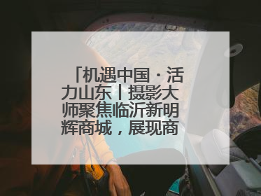 机遇中国・活力山东丨摄影大师聚焦临沂新明辉商城,展现商贸物流新风貌