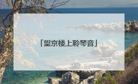 望京楼上聆琴音