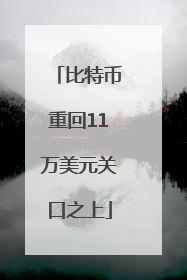 比特币重回11万美元关口之上