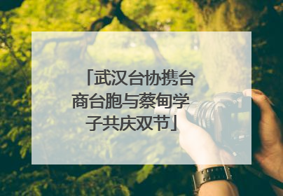 武汉台协携台商台胞与蔡甸学子共庆双节