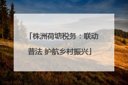 株洲荷塘税务：联动普法 护航乡村振兴