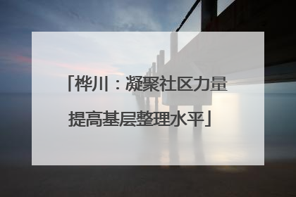 桦川：凝聚社区力量 提高基层整理水平