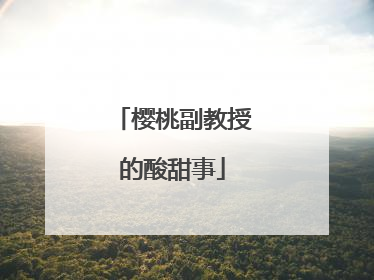 樱桃副教授的酸甜事