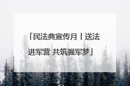 民法典宣传月丨送法进军营 共筑强军梦