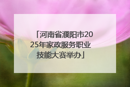 河南省濮阳市2025年家政服务职业技能大赛举办