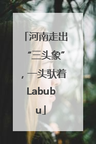 河南走出“三头象”，一头驮着Labubu
