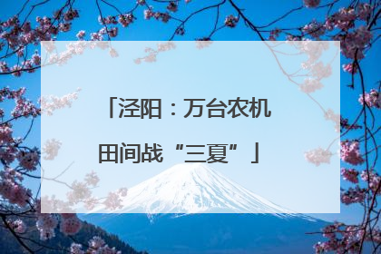泾阳：万台农机田间战“三夏”