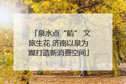 泉水点“睛” 文旅生花 济南以泉为媒打造新消费空间