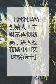泡泡玛特创始人王宁财富再创新高，进入福布斯中国实时榜前十