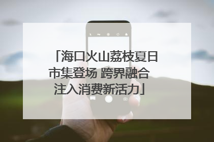 海口火山荔枝夏日市集登场 跨界融合注入消费新活力