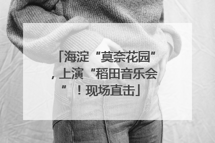 海淀“莫奈花园”，上演“稻田音乐会”！现场直击