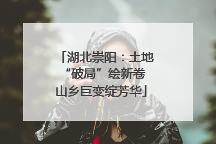 湖北崇阳：土地“破局”绘新卷 山乡巨变绽芳华