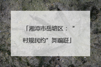 湘潭市岳塘区：“村规民约”舞蹁跹