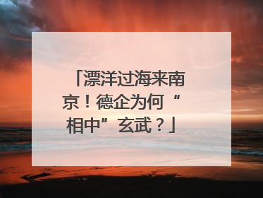 漂洋过海来南京！德企为何“相中”玄武？