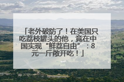 老外破防了！在美国只吃荔枝罐头的他，竟在中国实现“鲜荔自由”：8元一斤敞开吃！