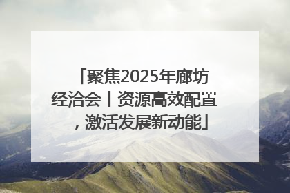 聚焦2025年廊坊经洽会丨资源高效配置，激活发展新动能