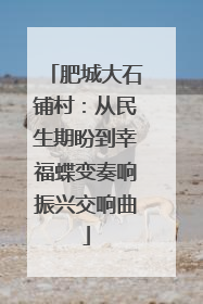 肥城大石铺村：从民生期盼到幸福蝶变奏响振兴交响曲