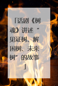 话剧《树魂》讲述“见证树、解困树、未来树”的故事