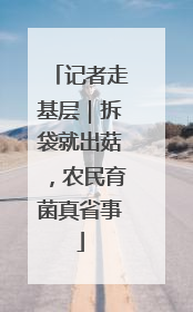 记者走基层｜拆袋就出菇，农民育菌真省事