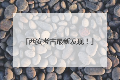 西安考古最新发现！