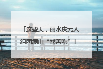 这些天，丽水庆元人组团满山“找苦吃”