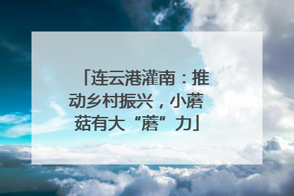 连云港灌南：推动乡村振兴，小蘑菇有大“蘑”力