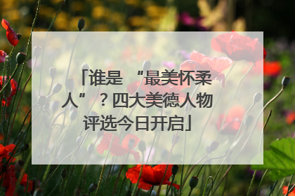 谁是 “最美怀柔人”？四大美德人物评选今日开启