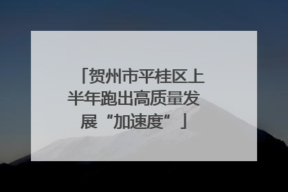 贺州市平桂区上半年跑出高质量发展“加速度”
