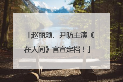 赵丽颖、尹昉主演《在人间》官宣定档！