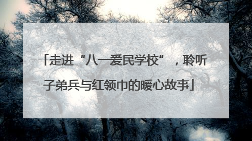走进“八一爱民学校”，聆听子弟兵与红领巾的暖心故事