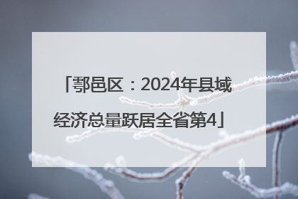 鄠邑区：2024年县域经济总量跃居全省第4