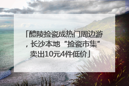 醴陵捡瓷成热门周边游，长沙本地“捡瓷市集”卖出10元4件低价