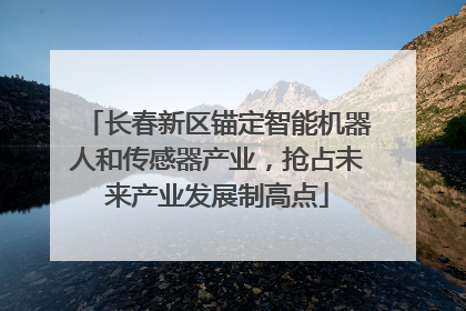 长春新区锚定智能机器人和传感器产业，抢占未来产业发展制高点