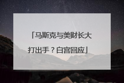 马斯克与美财长大打出手？白宫回应