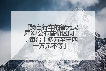 骑自行车的智元灵犀X2公布售价区间，每台十多万至三四十万元不等