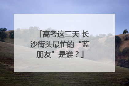 高考这三天 长沙街头最忙的“蓝朋友”是谁？