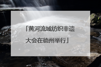 黄河流域纺织非遗大会在德州举行