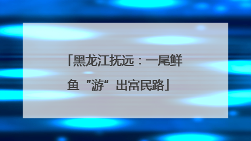 黑龙江抚远：一尾鲜鱼“游”出富民路