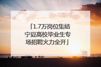 1.7万岗位集结 宁夏高校毕业生专场招聘火力全开